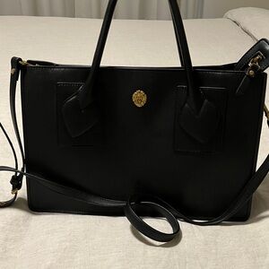 Elegant Black Leather Handbag
